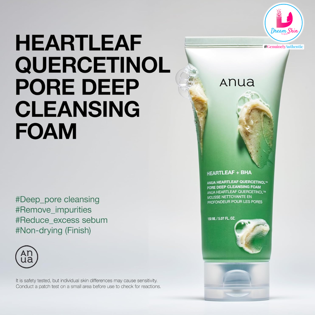 Anua Heartleaf Quercetinol Pore Deep Cleansing Foam, 150ml